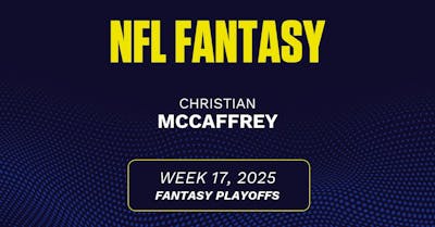 Christian McCaffrey projections Week 17: Fantasy points, rushing yards vs. Bears [2025]