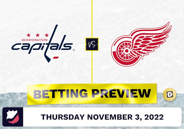 Capitals vs. Red Wings Prediction and Odds - Nov 3, 2022