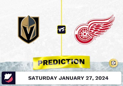 Vegas Golden Knights vs. Detroit Red Wings Prediction, Odds, NHL Picks [1/27/2024]