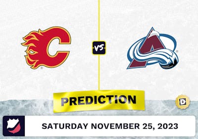 Flames vs. Avalanche Prediction and Odds - November 25, 2023