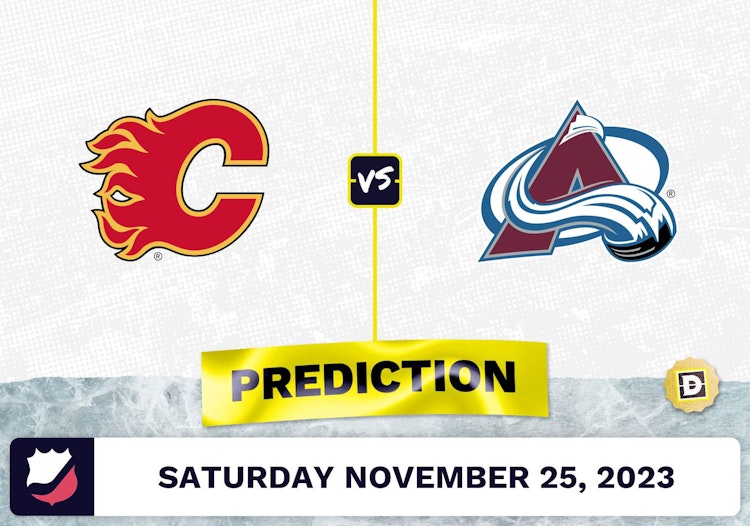 Flames vs. Avalanche Prediction and Odds - November 25, 2023