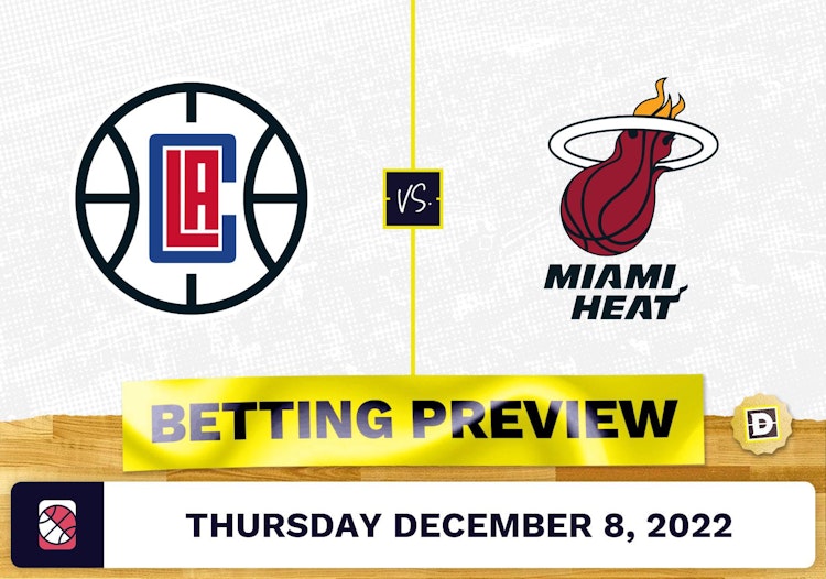 Clippers vs. Heat Prediction and Odds - Dec 8, 2022