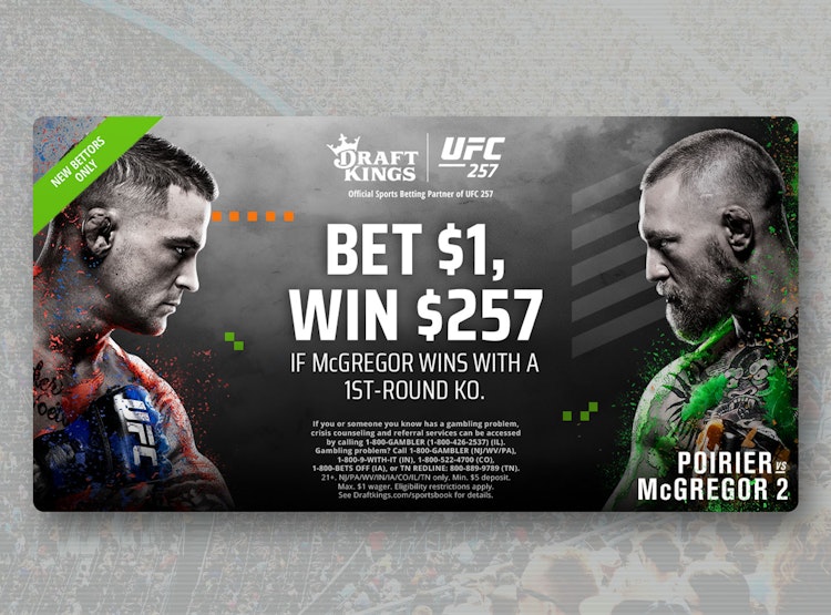 How you could turn $1 into $257 on UFC 257: McGregor vs. Poirier