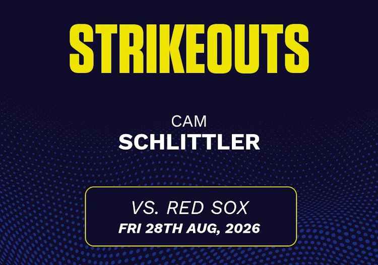 Cam Schlittler projected stats for Friday, August 28, 2026.