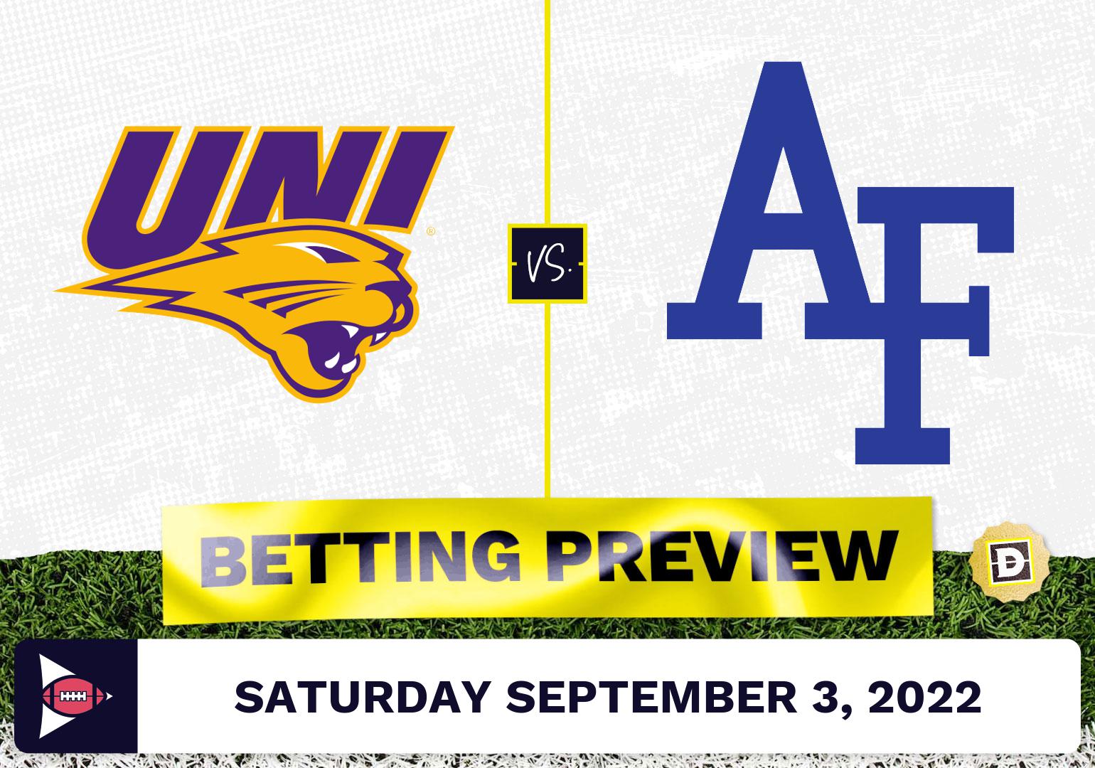 Northern Iowa vs. Air Force CFB Prediction and Odds - Sep 3, 2022