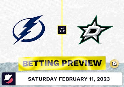 Lightning vs. Stars Prediction and Odds - Feb 11, 2023