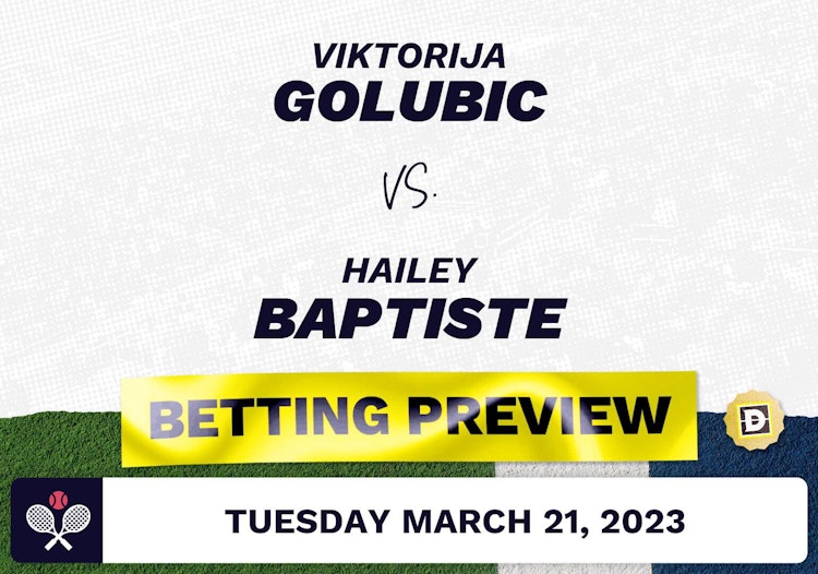 Viktorija Golubic vs. Hailey Baptiste Predictions - Mar 21, 2023