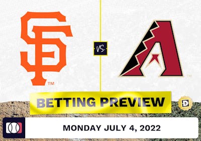 Giants vs. Diamondbacks Prediction and Odds - Jul 4, 2022