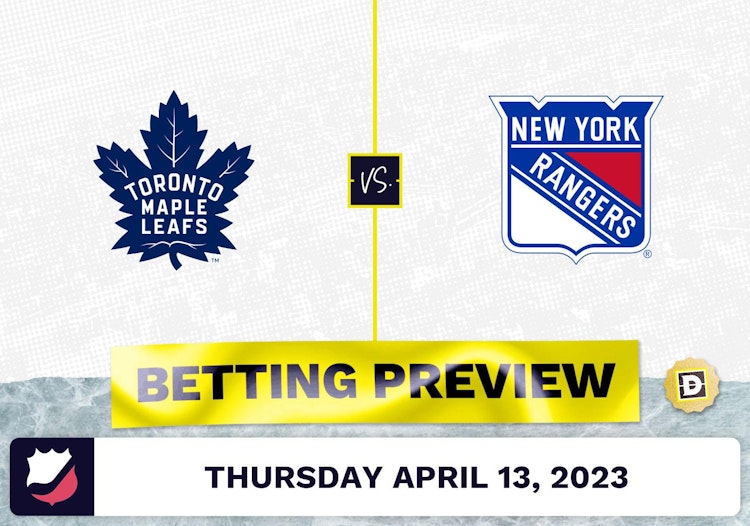 Maple Leafs vs. Rangers Prediction and Odds - Apr 13, 2023