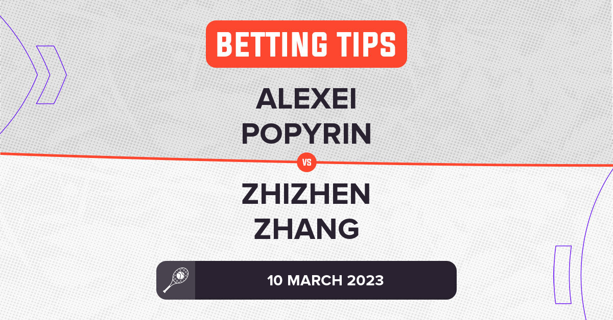 Alexei Popyrin Vs Zhizhen Zhang Prediction - ATP Indian Wells 2023