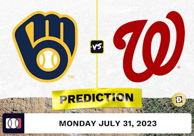 Brewers vs. Nationals Prediction for MLB Monday [7/31/2023]