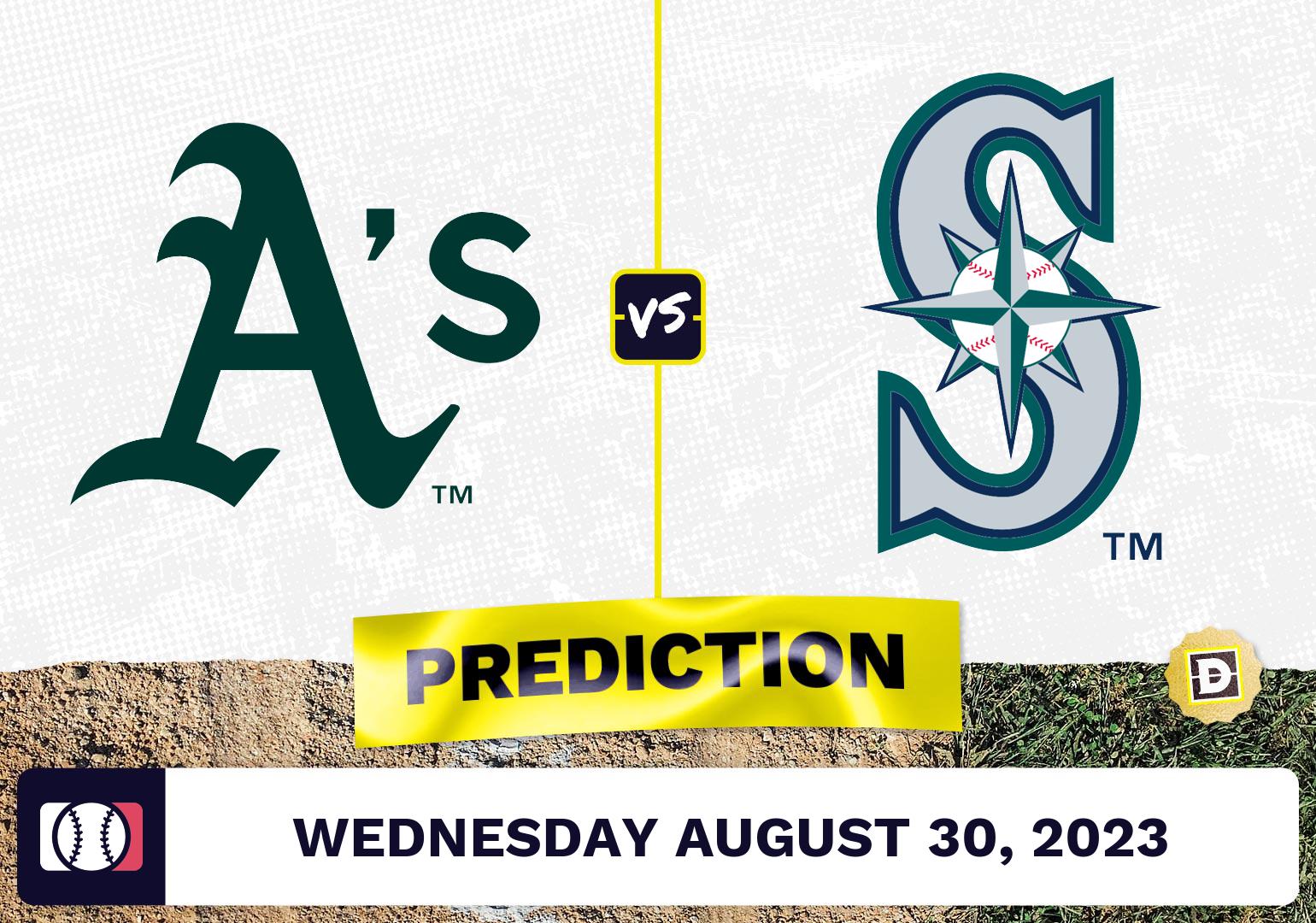 Athletics vs. Mariners Prediction for MLB Wednesday [8/30/2023]