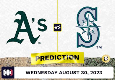 Athletics vs. Mariners Prediction for MLB Wednesday [8/30/2023]