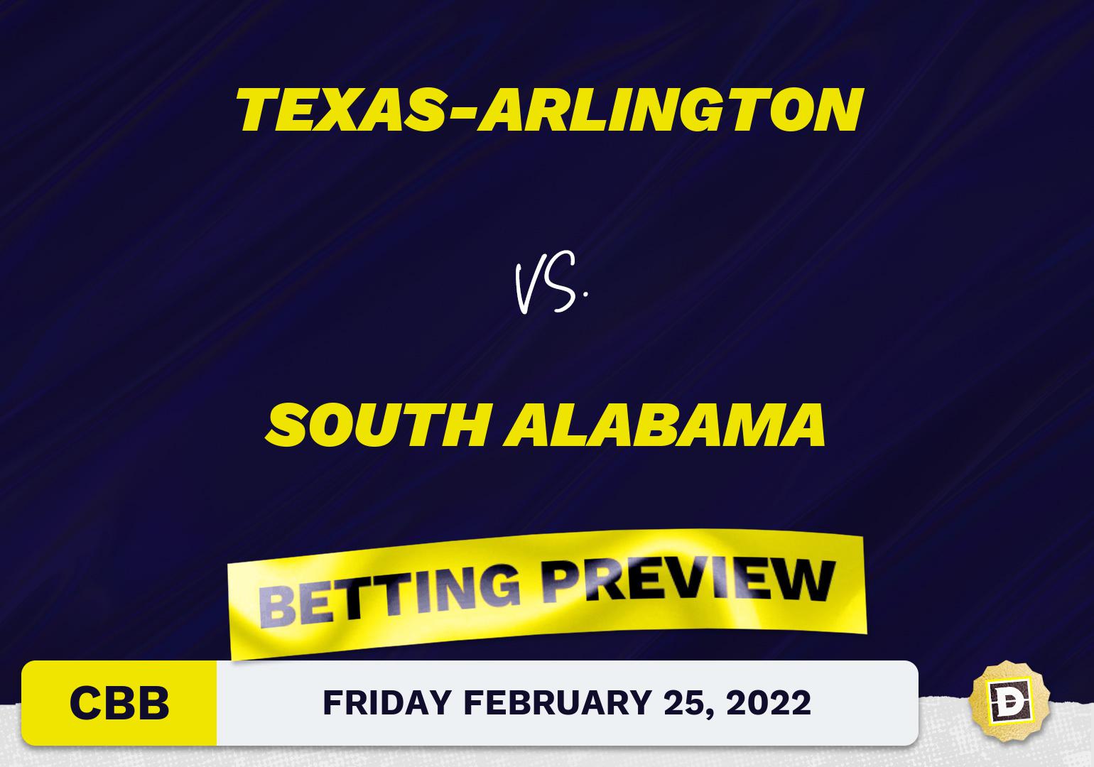 Texas-Arlington vs. South Alabama CBB Predictions and Odds - Feb 25, 2022