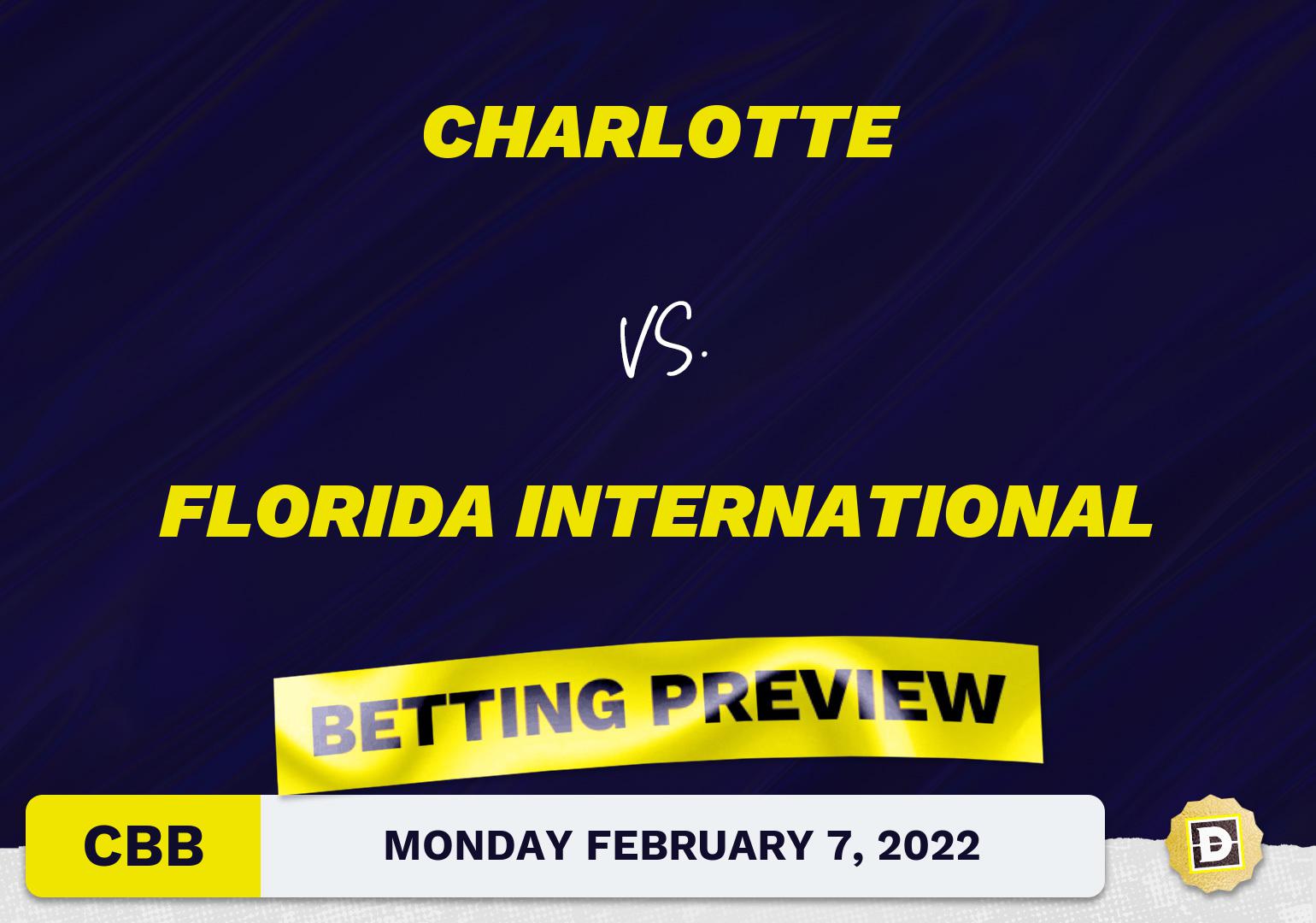 Charlotte vs. Florida International CBB Predictions and Odds - Feb 7, 2022