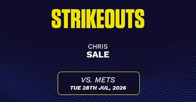 Chris Sale projections July 29: Strikeouts, outs, and earned runs vs. Mets [2026]