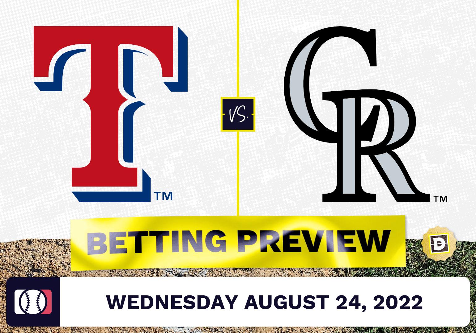 Rangers vs. Rockies Prediction and Odds - Aug 24, 2022