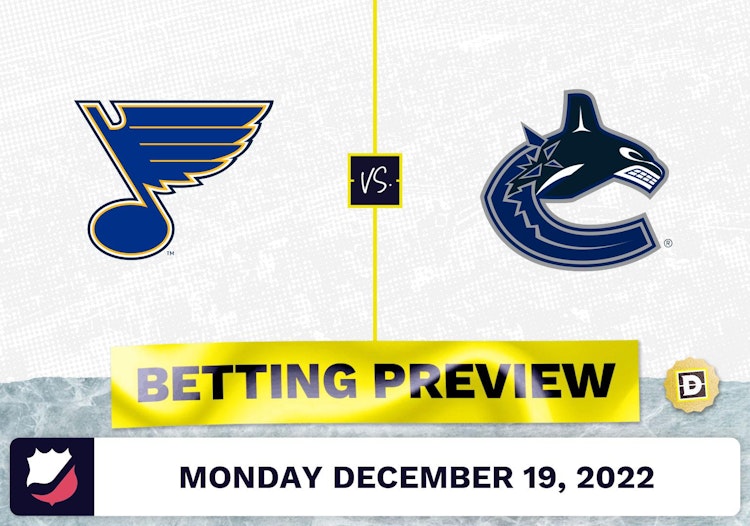 Blues vs. Canucks Prediction and Odds - Dec 19, 2022