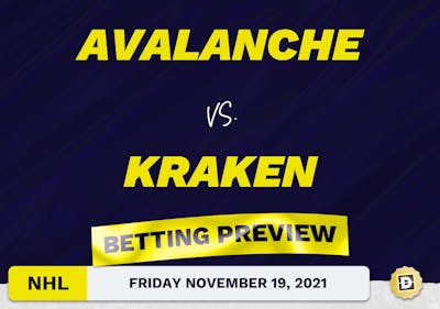 Avalanche vs. Kraken Predictions and Odds - Nov 19, 2021