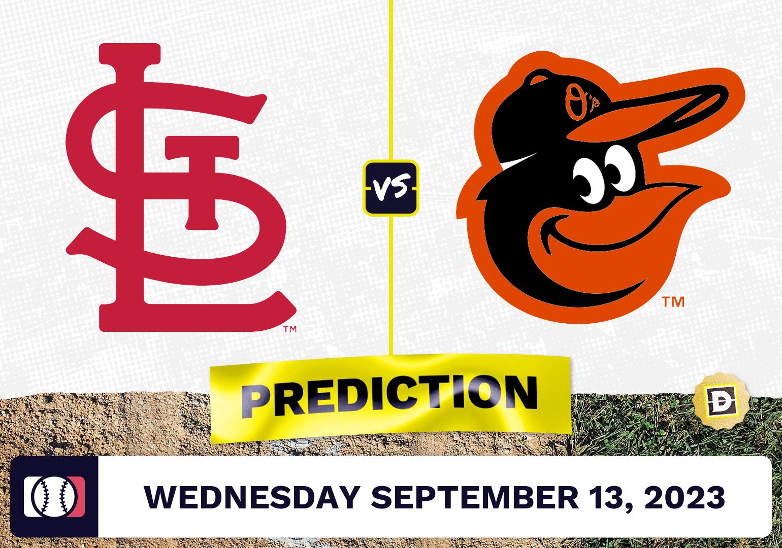 Cardinals vs. Orioles Prediction for MLB Wednesday [9/13/2023]