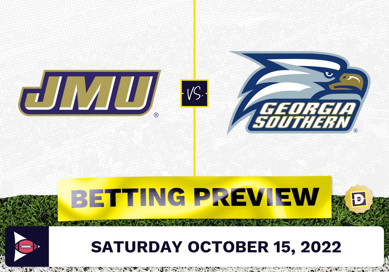 James Madison vs. Georgia Southern CFB Prediction and Odds - Oct 15, 2022