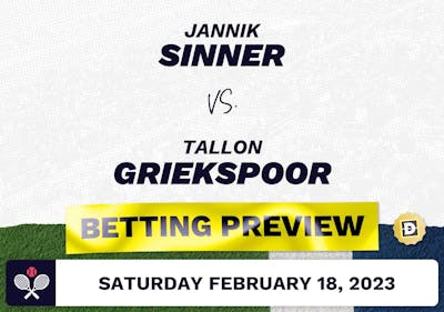 Jannik Sinner vs. Tallon Griekspoor Predictions - Feb 18, 2023