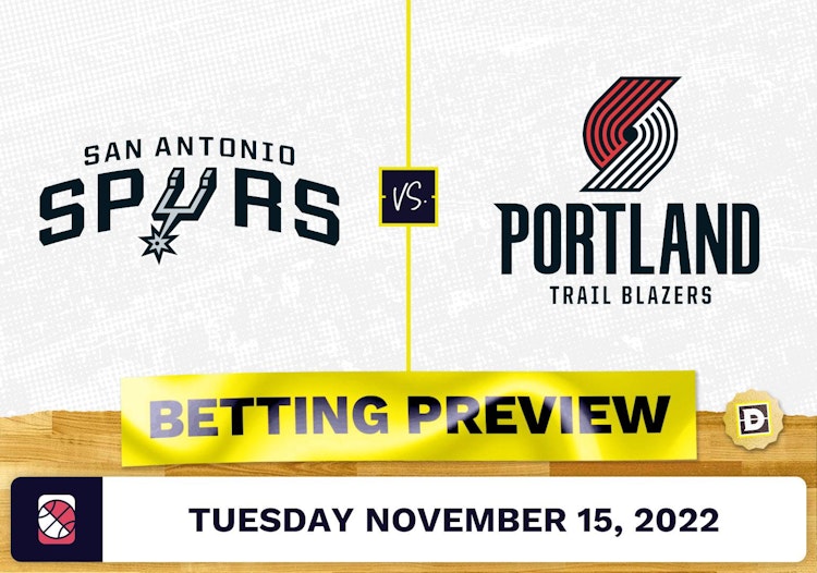 Spurs vs. Trail Blazers Prediction and Odds - Nov 15, 2022