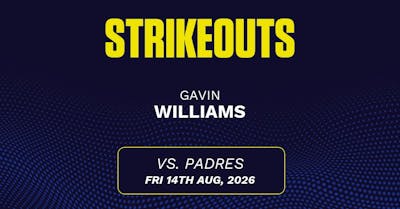 Gavin Williams projections August 15: Strikeouts, outs, and earned runs vs. Padres [2026]