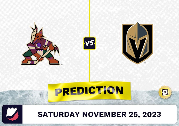 Coyotes vs. Golden Knights Prediction and Odds - November 25, 2023