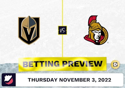 Golden Knights vs. Senators Prediction and Odds - Nov 3, 2022