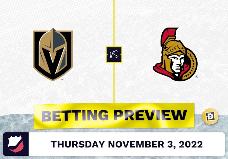 Golden Knights vs. Senators Prediction and Odds - Nov 3, 2022