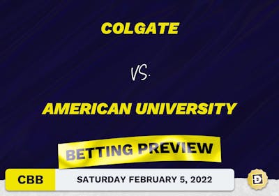 Colgate vs. American University CBB Predictions and Odds - Feb 5, 2022