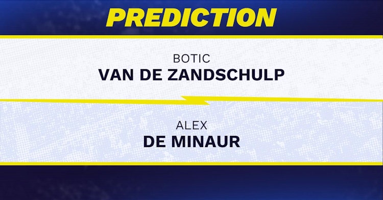 Botic Van de Zandschulp vs Alex de Minaur Tennis Prediction.