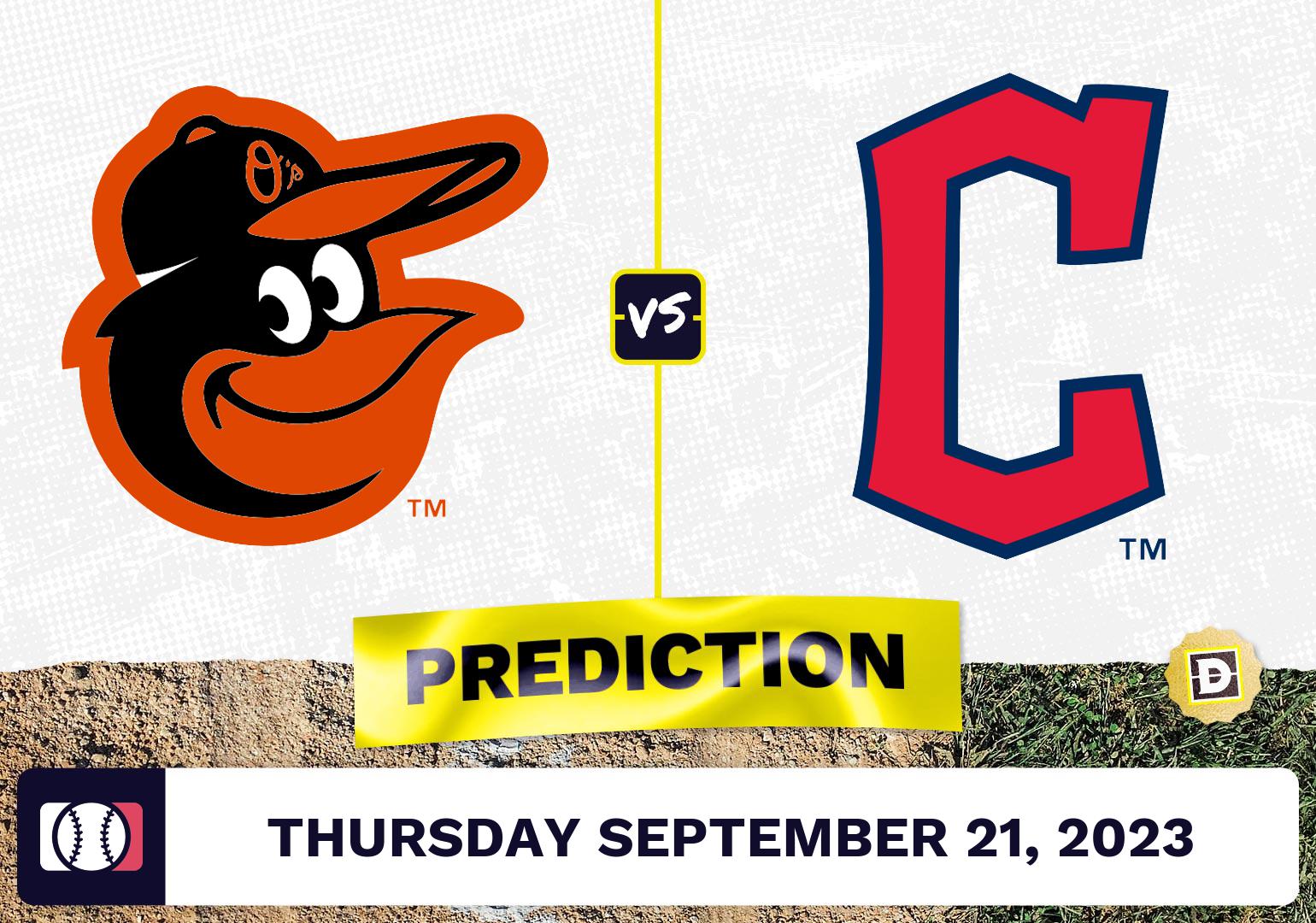 Orioles vs. Guardians Prediction for MLB Thursday [9/21/2023]