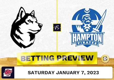 Northeastern vs. Hampton CBB Prediction and Odds - Jan 7, 2023