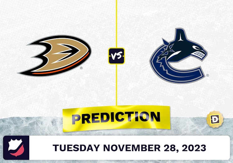 Ducks vs. Canucks Prediction and Odds - November 28, 2023