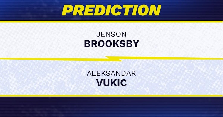 Jenson Brooksby vs Aleksandar Vukic Tennis Prediction.
