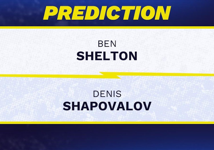 Ben Shelton takes on Denis Shapovalov in US Open 2026 action.