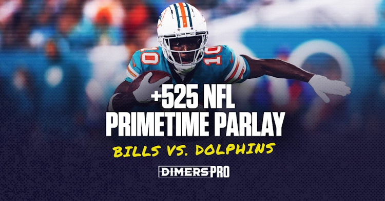 Dolphins  WR Tyreek Hill is featured in tonight's Thursday Night Football parlay.