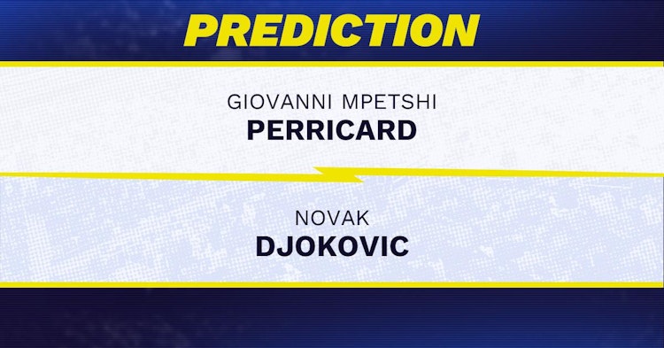 Giovanni Mpetshi Perricard vs Novak Djokovic Tennis Prediction.