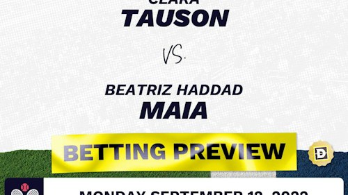 Clara Tauson vs. Beatriz Haddad Maia Predictions - Sep 12, 2022