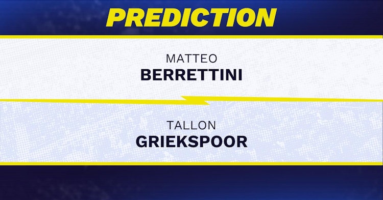 Matteo Berrettini vs Tallon Griekspoor Tennis Prediction.