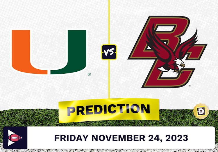 Miami Florida vs. Boston College CFB Prediction and Odds - November 24, 2023