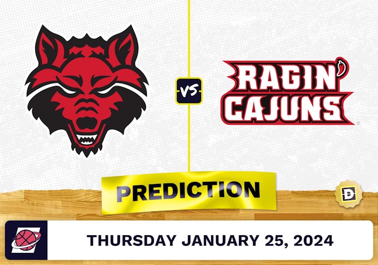 Arkansas State vs. Louisiana-Lafayette Prediction, Odds, College Basketball Picks [1/25/2024]