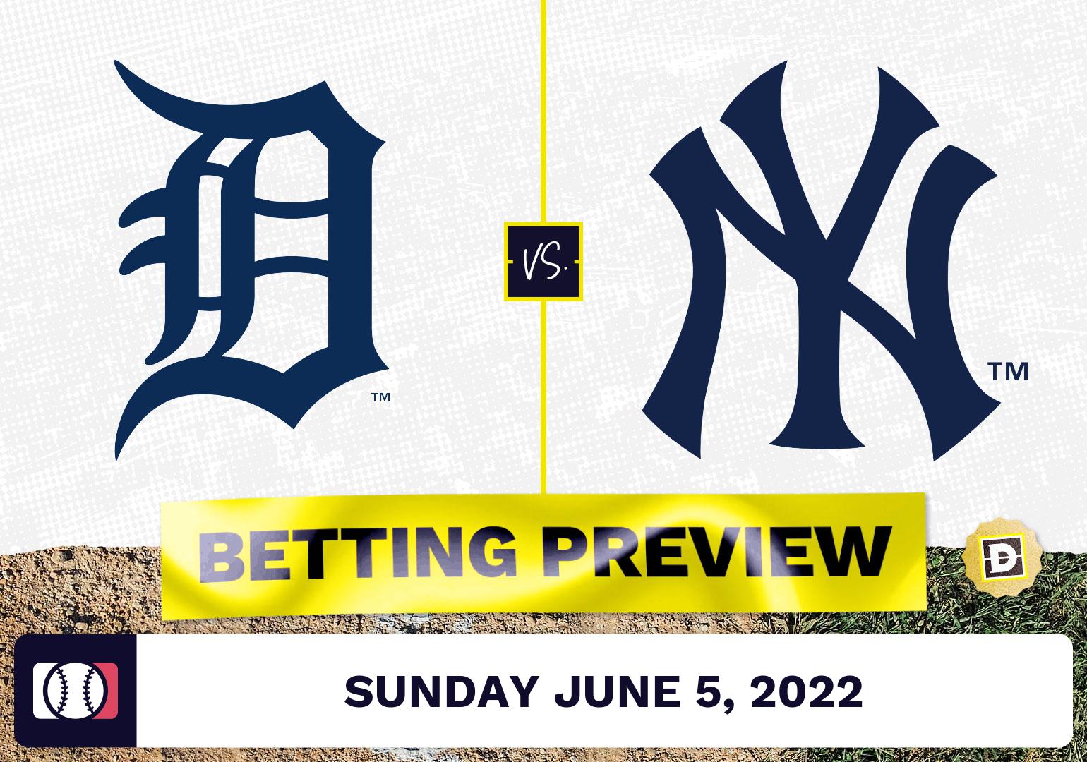 Tigers vs. Yankees Prediction and Odds - Jun 5, 2022