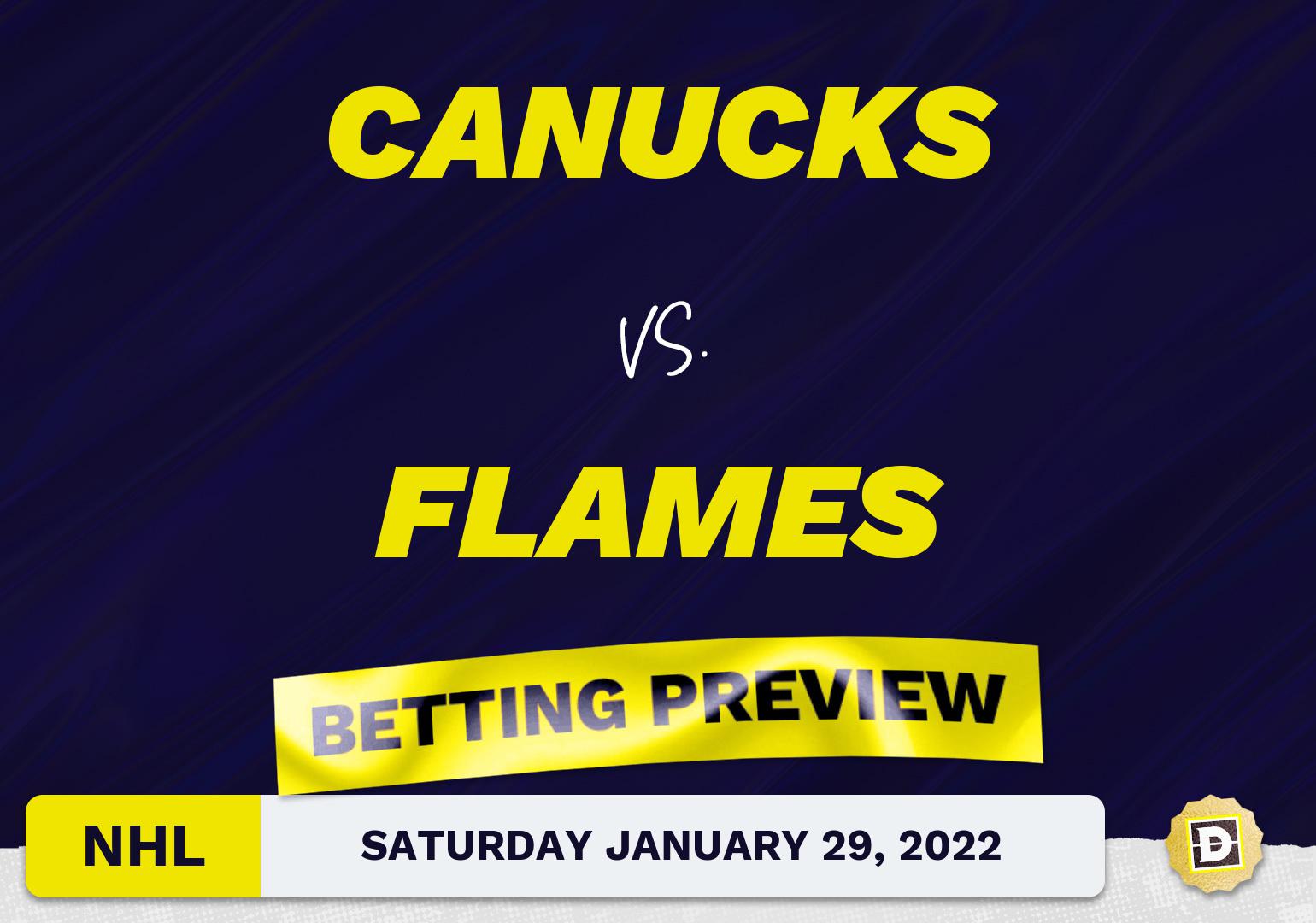 Canucks vs. Flames Predictions and Odds - Jan 29, 2022