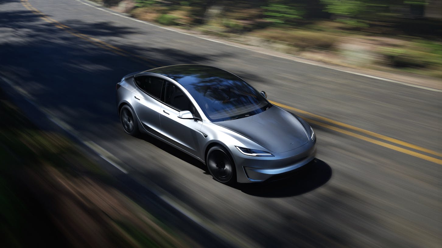 Ein Tesla Model 3.