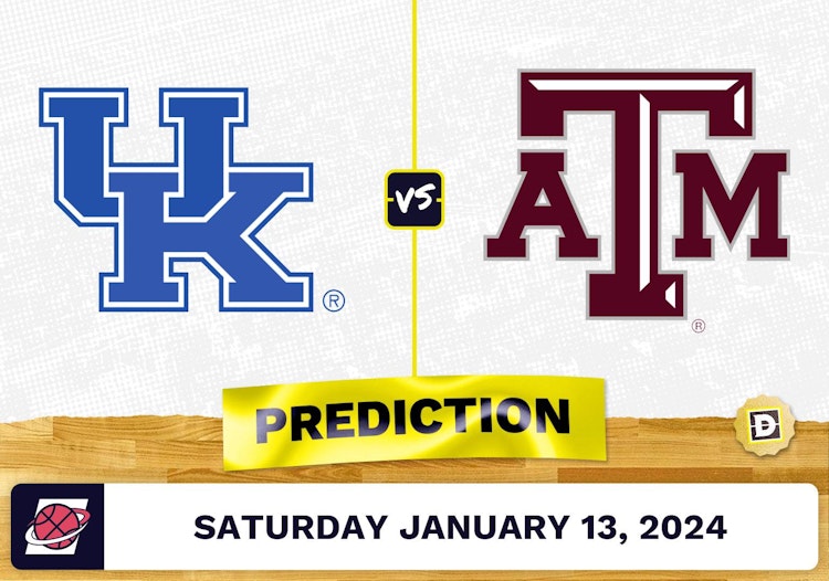 Kentucky vs. Texas A&M Prediction, Odds, College Basketball Picks [1/13/2024]