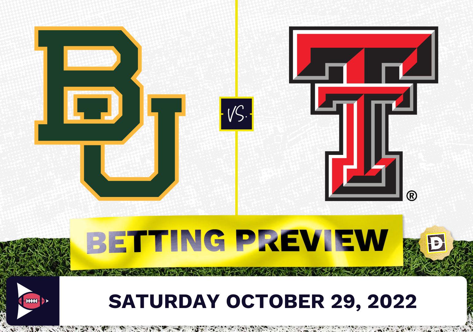 Baylor vs. Texas Tech CFB Prediction and Odds - Oct 29, 2022