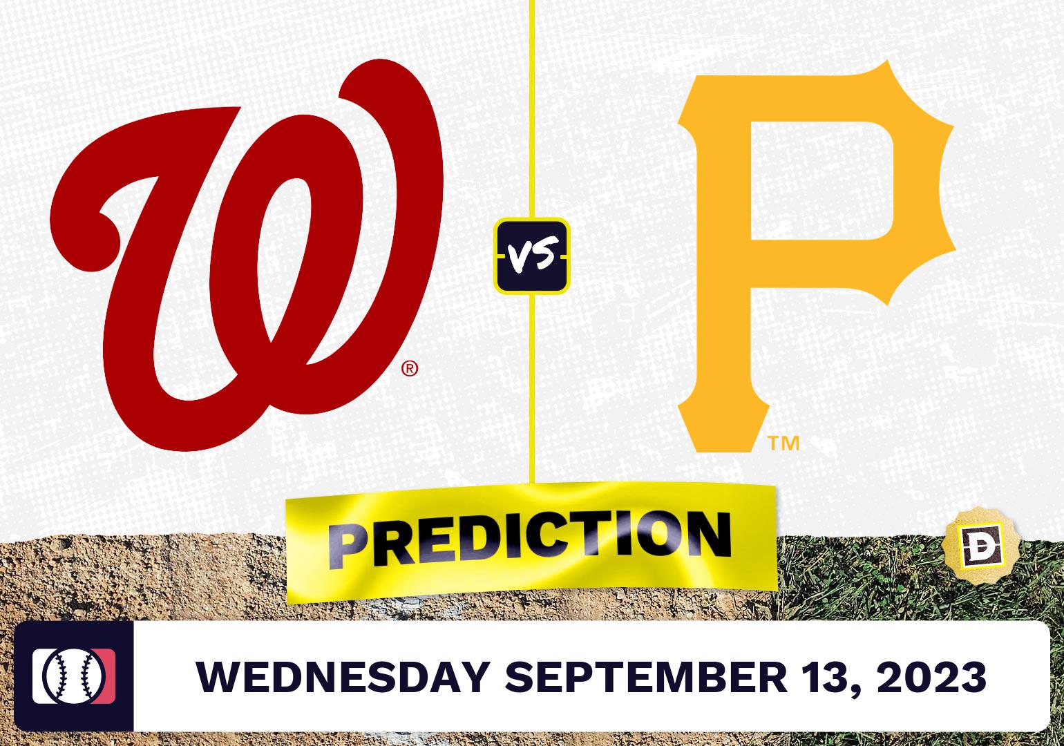 Nationals vs. Pirates Prediction for MLB Wednesday [9/13/2023]